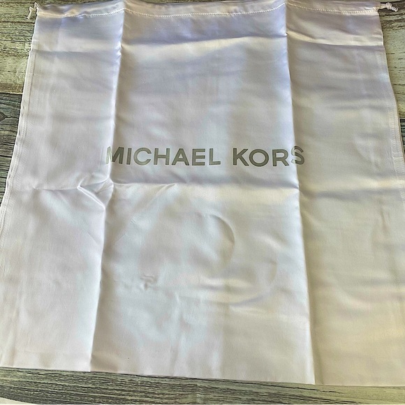 Michael Kors Brown Logo Canvas Satchel Tote with Leather Trim gold-tone hardware - Picture 16 of 16